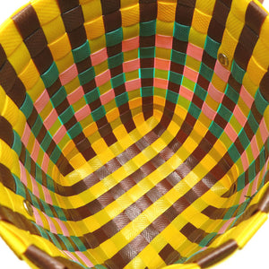 新品同様 マルニ マイクロバスケットバッグ ポリプロピレン イエロー ブラウン ハンドバッグ バッグ 黄 茶 0088 【中古】 MARNI