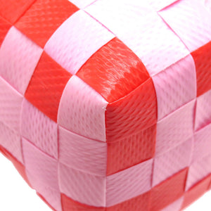 未使用 マルニ ダイヤモンド バスケットバッグ ポリプロピレン レッド ピンク ハンドバッグ バッグ 赤 0089 【中古】 MARNI