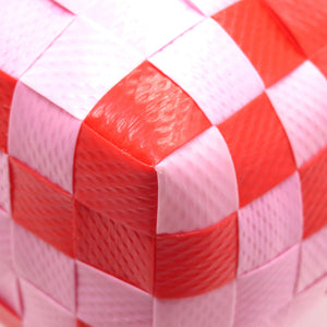 未使用 マルニ ダイヤモンド バスケットバッグ ポリプロピレン レッド ピンク ハンドバッグ バッグ 赤 0089 【中古】 MARNI