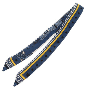 新品同様 エルメス ツイリードール キャンディ パリステーション シルク ブルーアルドワーズ ノワール スカーフ 青 0092 【中古】 HERMES