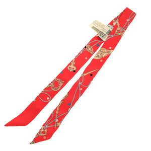 未使用 エルメス ツイリードール LES CLES A POIS　レ クレア ポア シルク グレナデン スカーフ 0094 【中古】 HERMES