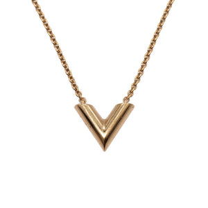 美品 ルイ ヴィトン ネックレス エッセンシャルV M61083 ゴールド ネックレス アクセサリー LV 0096 【中古】 LOUIS VUITTON