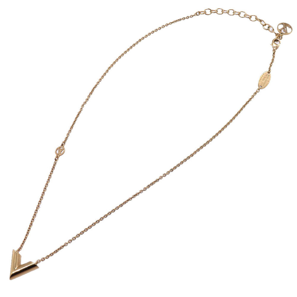 美品 ルイ ヴィトン ネックレス エッセンシャルV M61083 ゴールド ネックレス アクセサリー LV 0096 【中古】 LOUIS VUITTON