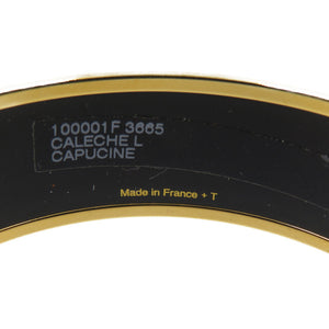 未使用 エルメス エマイユGM カレーシュ 馬車 GP レッド ゴールド バングル 0108【中古】HERMES