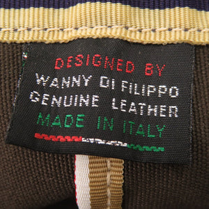 未使用 イルビゾンテ サイントート キャンバス レザー カーキ トートバッグ 0116 【中古】 IL BISONTE メンズ