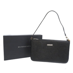 未使用 バーバリー YM4017BH09 レザー シルバー金具 ブラック 黒 ワンショルダーバッグ ハンドバッグ 0120【中古】BURBERRY