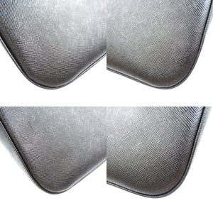 未使用 バーバリー YM4017BH09 レザー シルバー金具 ブラック 黒 ワンショルダーバッグ ハンドバッグ 0120【中古】BURBERRY