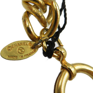 美品 シャネル ロゴ プレート チェーン メタル ゴールド ブレスレット 0125【中古】CHANEL