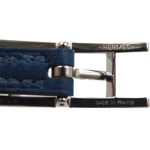 新品同様 エルメスビーアピ ドゥブルトゥール リバーシブル 2蓮 ヴォースイフト ディープブルー ローズアザレ ブレスレット 0127【中古】HERMES