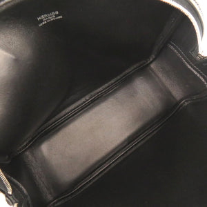 美品 エルメス ミニプリュム プリュム20 ヴォーエプソン ブラック シルバー金具 □M刻印 ハンドバッグ 黒 0001 【中古】 HERMES