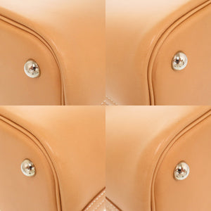 美品 エルメス ボリード31 ヴォーシャモニー ナチュラル シルバー金具 □K刻印 ハンドバッグ 茶 0005 【中古】 HERMES