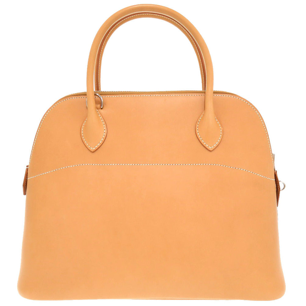 美品 エルメス ボリード31 ヴォーシャモニー ナチュラル シルバー金具 □K刻印 ハンドバッグ 茶 0005 【中古】 HERMES