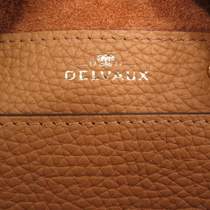 未使用 デルボー クールボックス ナノ トリヨンソフトグレインレザー べジタルアイボリー ゴールド金具 ショルダーバッグ 茶 0053 【中古】 DELVAUX デルヴォー