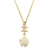 シャネル ココマーク フラワー ゴールド ホワイト ネックレス アクセサリー 0151 【中古】 CHANEL