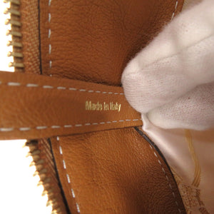 美品 デルボー エブリーDトートバッグ レザー コットンキャンバス ブラウン ベージュ 茶色 トートバッグ 0156【中古】DELVAUX