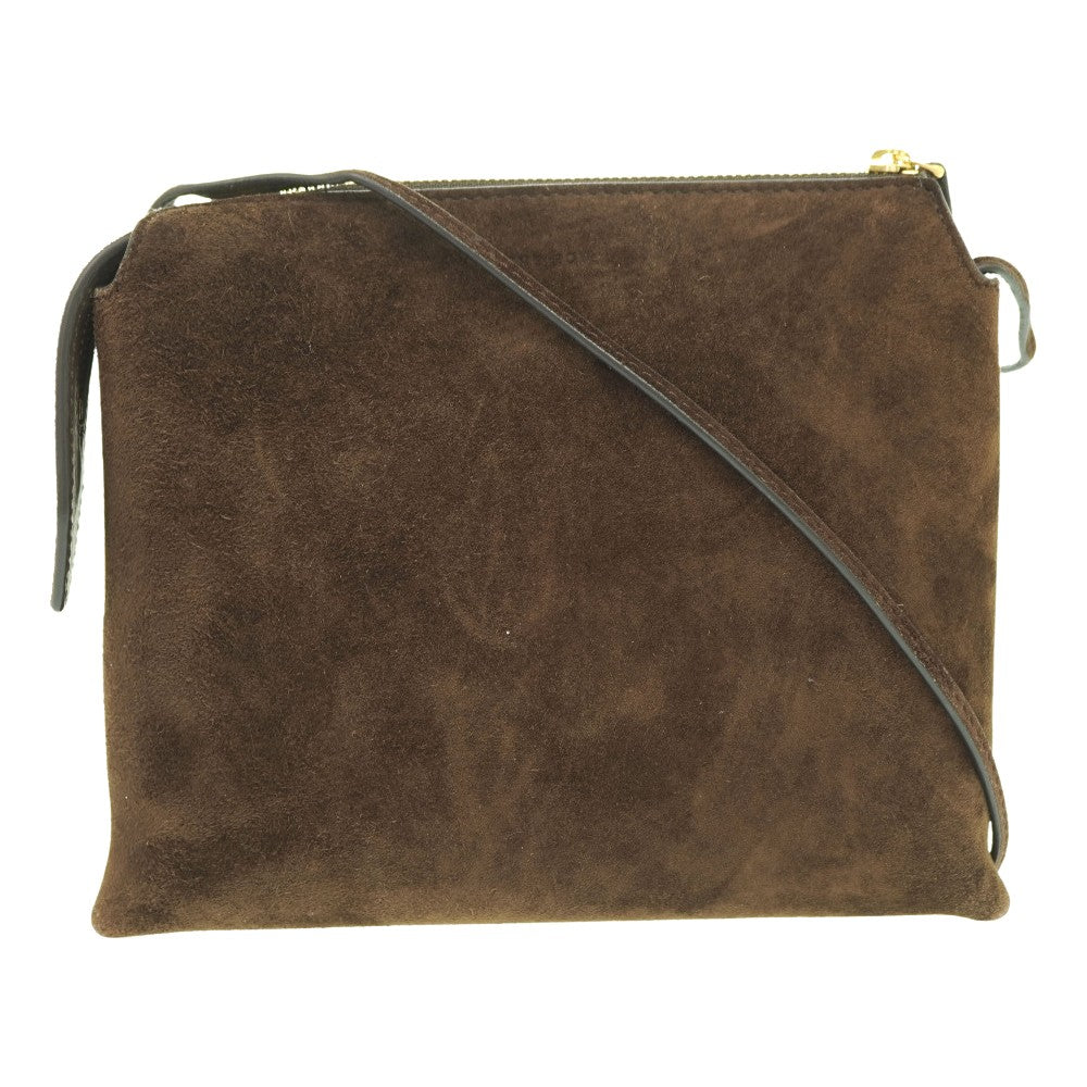 美品 ザ ロウ ニューツイン ミニ ショルダーバッグ スウェード ブラウン 茶 0157【中古】THE ROW