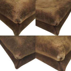 美品 ザ ロウ ニューツイン ミニ ショルダーバッグ スウェード ブラウン 茶 0157【中古】THE ROW