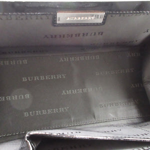 美品 バーバリー パテントレザー ブラック 黒 ハンドバッグ 0235【中古】BURBERRY