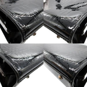 美品 バーバリー パテントレザー ブラック 黒 ハンドバッグ 0235【中古】BURBERRY