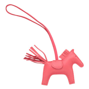 美品 エルメス ロデオPM ローズアザレ アニョーミロ Y刻印(2020年製) バッグチャーム 0353 【中古】 HERMES