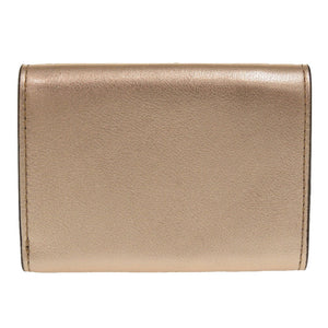 未使用 フェンディ ズッカ コンパクトウォレット 8M0395 レザー ピンクゴールド 三つ折り財布 0370 【中古】 FENDI