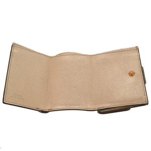 未使用 フェンディ ズッカ コンパクトウォレット 8M0395 レザー ピンクゴールド 三つ折り財布 0370 【中古】 FENDI