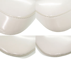 未使用 プラダ SPAZZOLATO 1BH188 トライアングルロゴ レザー ホワイト 2way ショルダーバッグ 白 0372【中古】PRADA