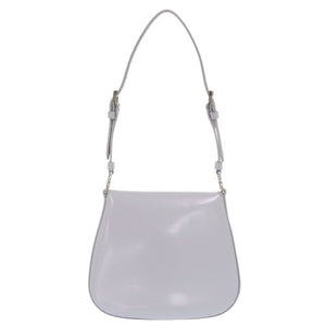 未使用 プラダ SPAZZOLATO 1BH188 トライアングルロゴ レザー ライトブルー 2way ショルダーバッグ 0373【中古】PRADA