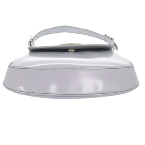 未使用 プラダ SPAZZOLATO 1BH188 トライアングルロゴ レザー ライトブルー 2way ショルダーバッグ 0373【中古】PRADA