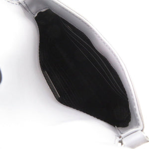 未使用 プラダ SPAZZOLATO 1BH188 トライアングルロゴ レザー ライトブルー 2way ショルダーバッグ 0373【中古】PRADA