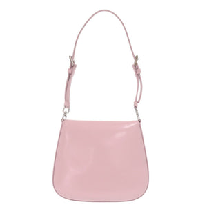 未使用 プラダ SPAZZOLATO 1BH188 トライアングルロゴ レザー ピンク 2way ショルダーバッグ 0374【中古】PRADA