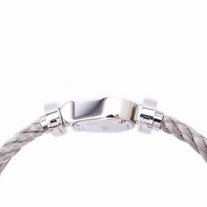 美品 フレッド フォース10 4Pダイヤ 腕時計 ステンレススチール/ダイヤモンド ホワイトシェル 0380【中古】FRED レディース