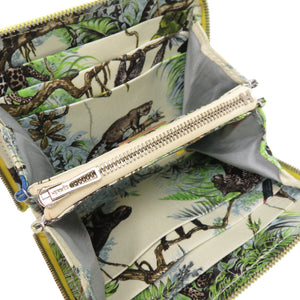 美品 エルメス アザップコンパクト シルクイン ヴォーエプソン ジョーヌプッサン Z刻印(2021年製) 二つ折り財布 財布 0687 【中古】 HERMES