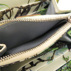 美品 エルメス アザップコンパクト シルクイン ヴォーエプソン ジョーヌプッサン Z刻印(2021年製) 二つ折り財布 財布 0687 【中古】 HERMES