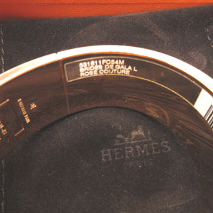 新品同様 エルメス シャルニエールGM Bride de GALA ローズゴールド ピンク ブレスレット バングル 0715【中古】HERMES
