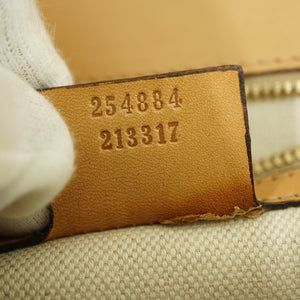 グッチ ニューバンブー ハラコ/レザー ショルダー ハンドバッグ ゼブラ柄 254884 ストラップ付 0857【中古】GUCCI