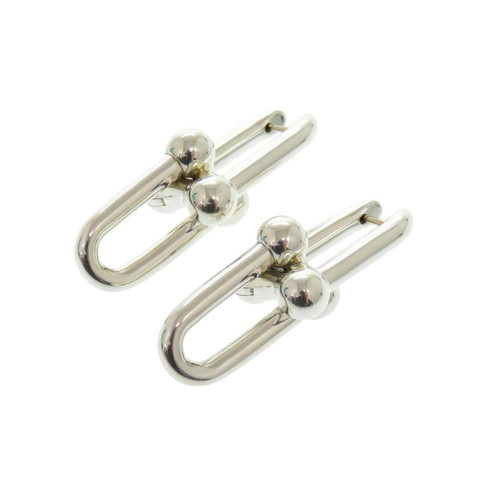美品 ティファニー ハードウェア ラージ リンク ピアス シルバー925 アクセサリー 1018 【中古】 TIFFANY&Co.
