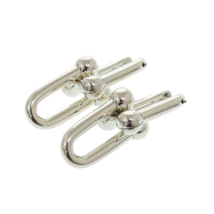 美品 ティファニー ハードウェア ラージ リンク ピアス シルバー925 アクセサリー 1018 【中古】 TIFFANY&Co.