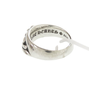 美品 クロムハーツ ハーフクラシック フローラルクロス シルバー925 14号 リング 指輪 1101【中古】CHROME HEARTS メンズ