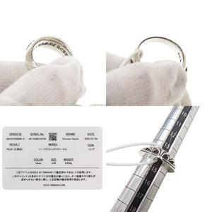 美品 クロムハーツ ハーフクラシック フローラルクロス シルバー925 14号 リング 指輪 1101【中古】CHROME HEARTS メンズ