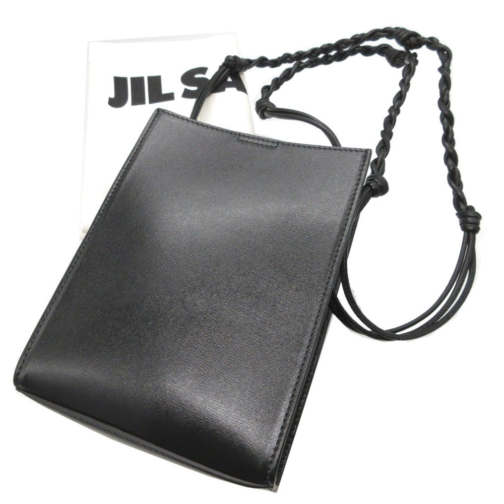 新品同様 ジルサンダー タングル スモール J07WG0001 レザー ブラック 黒 ショルダーバッグ 1107【中古】JILSANDER
