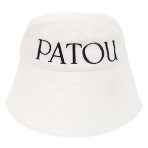 美品 パトゥ バケットハット AC0270132001W コットン ホワイト 帽子 白 1108【中古】PATOU