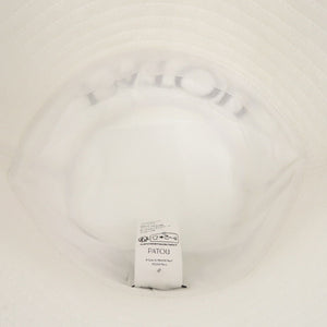 美品 パトゥ バケットハット AC0270132001W コットン ホワイト 帽子 白 1108【中古】PATOU
