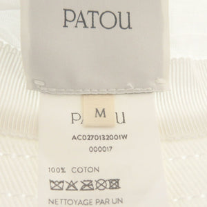 美品 パトゥ バケットハット AC0270132001W コットン ホワイト 帽子 白 1108【中古】PATOU