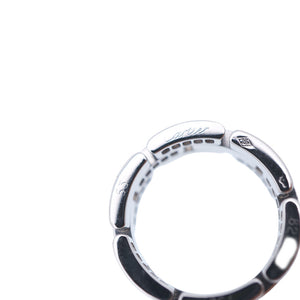 新品同様 カルティエ マイヨン パンテール ハーフダイヤ K18WG リング 750 指輪 ホワイトゴールド/ダイヤモンド ＃53 ジュエリー 1137【中古】CARTIER