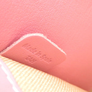 ジェイアンドエムデヴィッドソン カーフレザー ピンク ショルダーバッグ 1286【中古】J&M Davidson