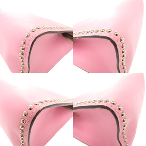 ジェイアンドエムデヴィッドソン カーフレザー ピンク ショルダーバッグ 1286【中古】J&M Davidson