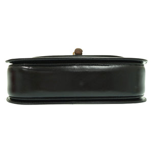 美品 グッチ バンブー ショルダー ハンド バッグ レザー ブラック 黒 ショルダーストラップ付 1294【中古】GUCCI