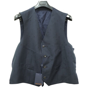 新品同様 ルイヴィトン ジレ ベスト 1ABJQQ ベスト ウール ネイビー サイズ56 紺 LV 1325【中古】LOUIS VUITTON メンズ