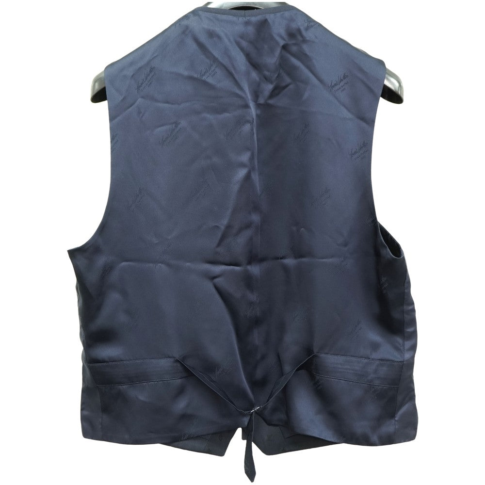 新品同様 ルイヴィトン ジレ ベスト 1ABJQQ ベスト ウール ネイビー サイズ56 紺 LV 1325【中古】LOUIS VUITTON メンズ